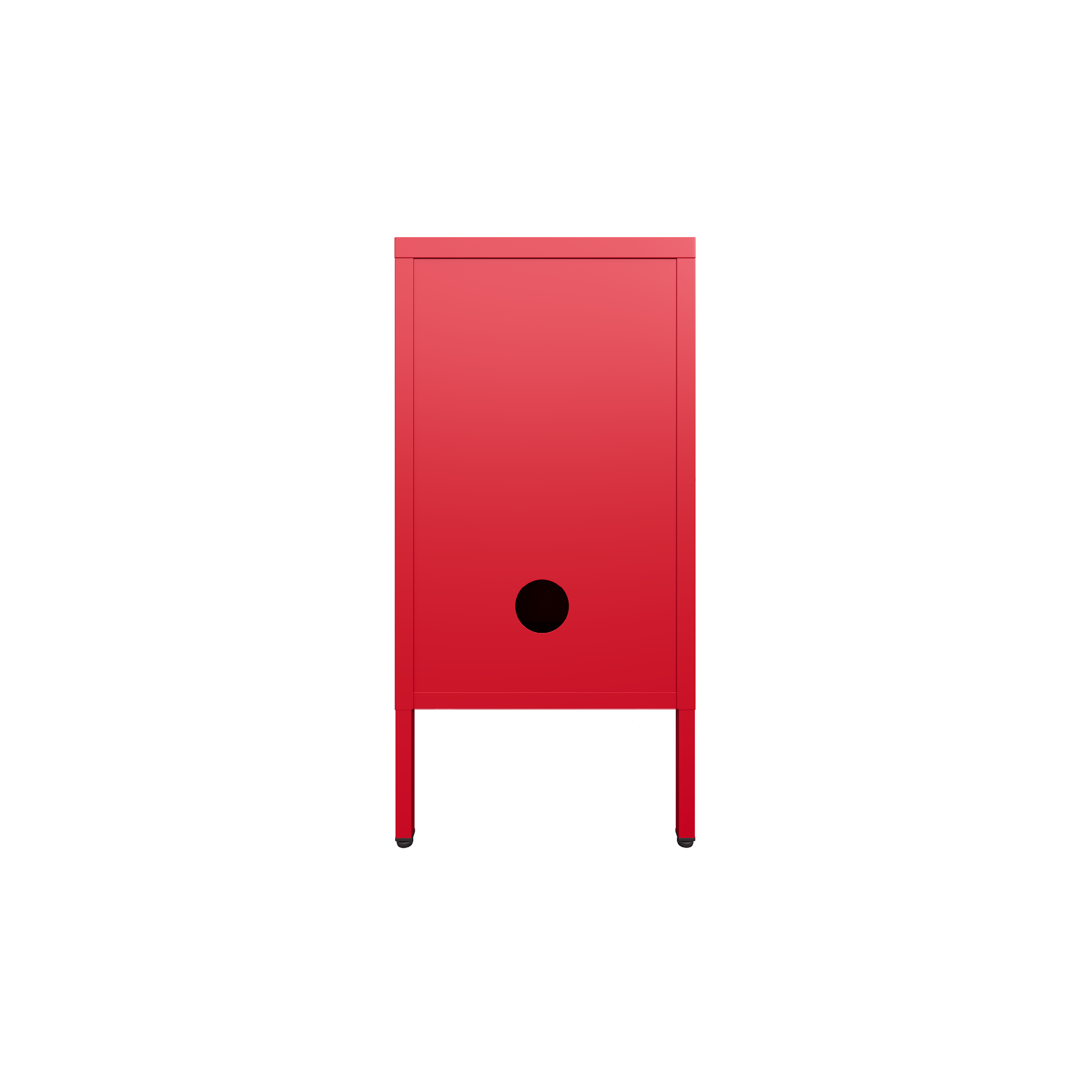 Sugar Cube Side Table - Red Polka