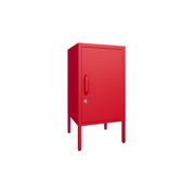 Sugar Cube Side Table - Red Polka