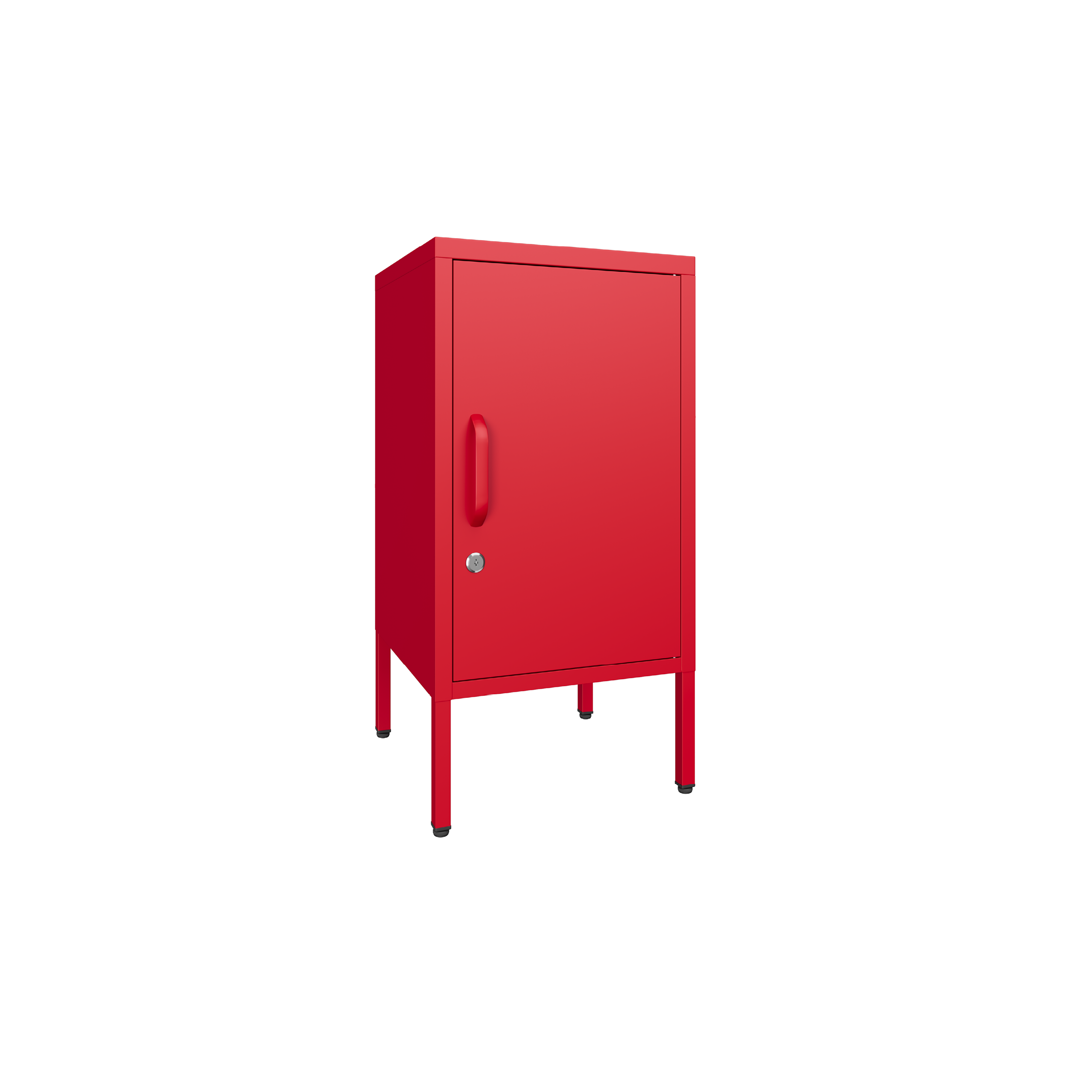 Sugar Cube Side Table - Red Polka