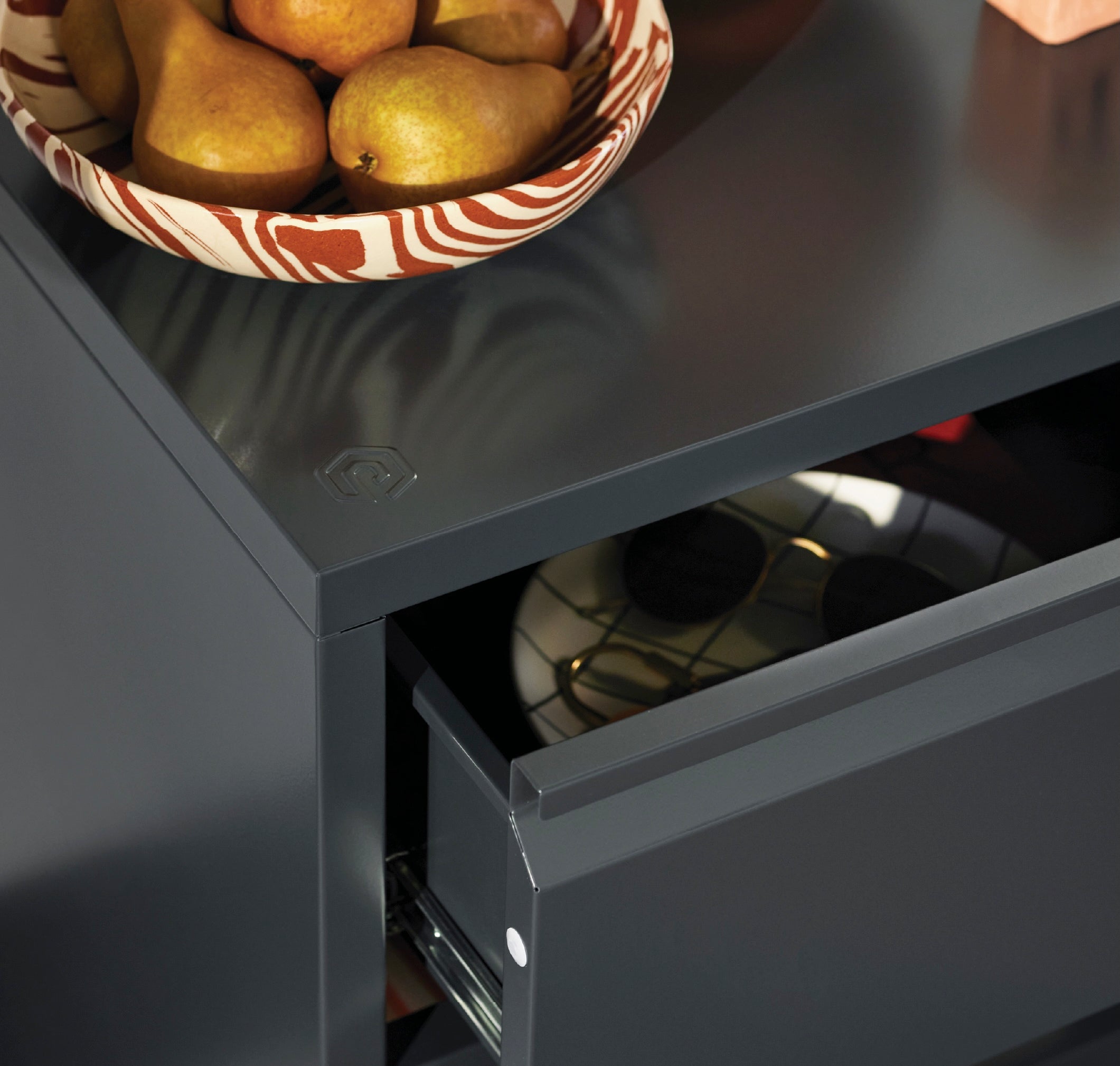 Bon Bon Side Table - Dark Flint