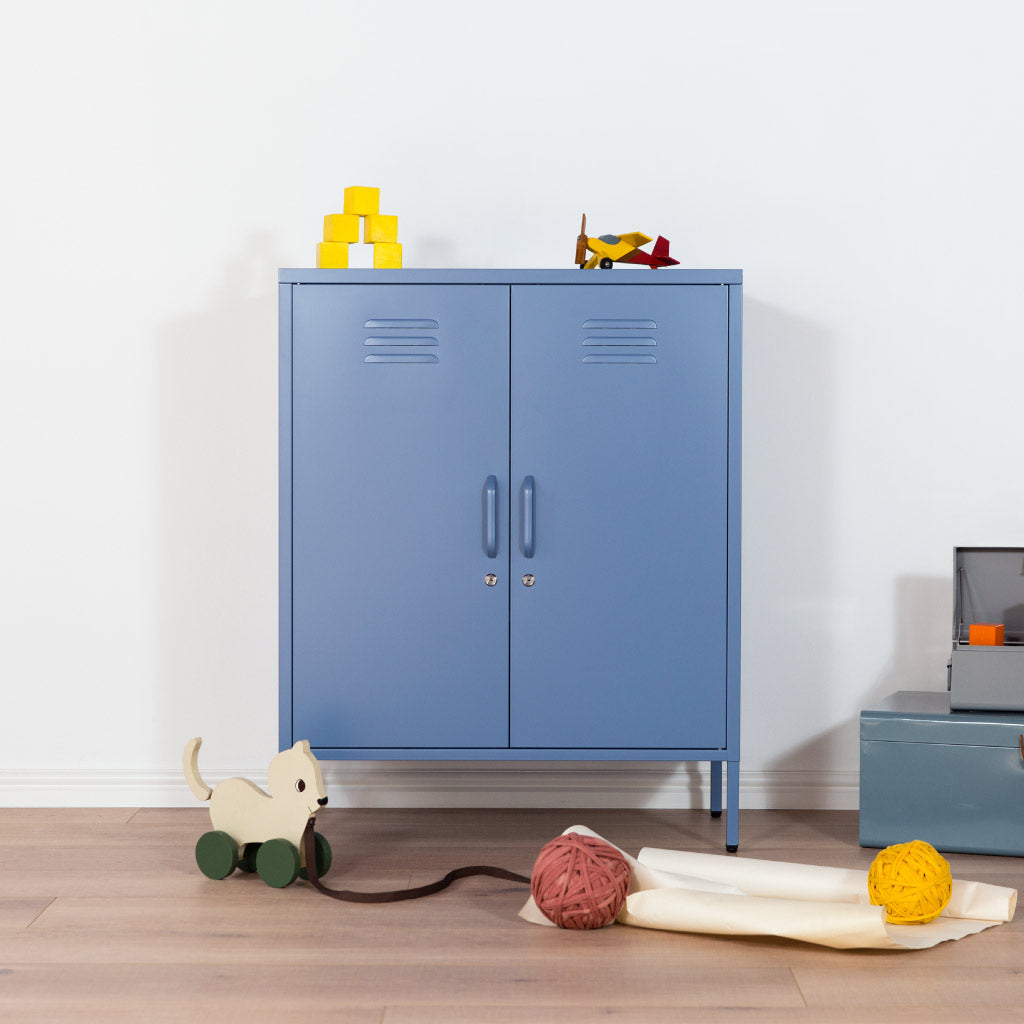 Sugar Cube Cabinet - Pigeon Blue